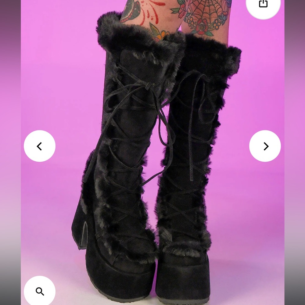 Brand new never worn Demonias 311 Camel dance/gogo boot.  Women’s size 11.